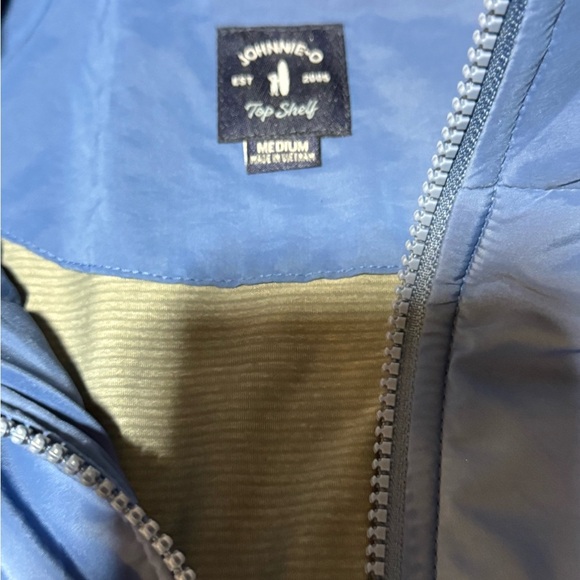 Johnnie-O golf huck top shelf mixed media performance vest medium color lake blu - Picture 4 of 8